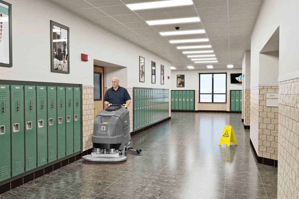 Proper floor care requires the proper equipment and well-trained employees.
